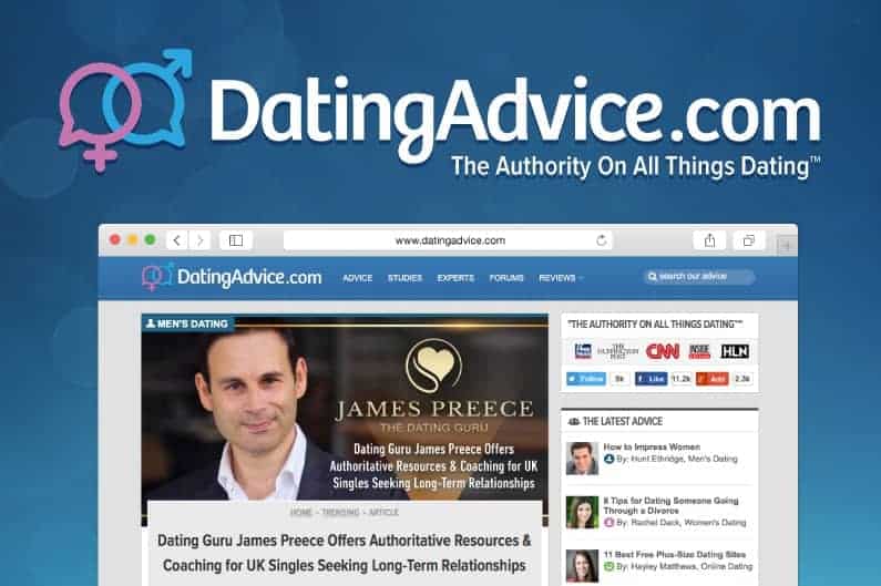 James Preece featured on DatingAdvice.com