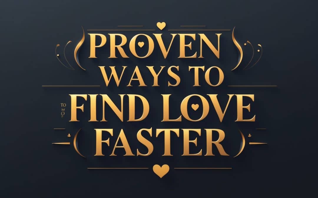 Proven Ways to Find Love Faster